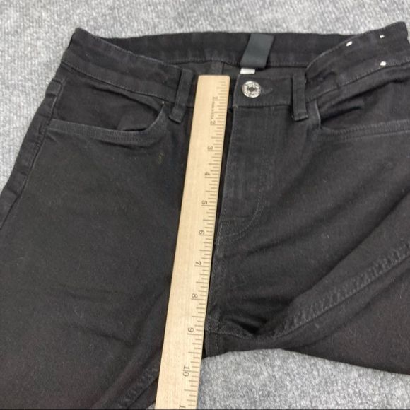 H&M High Rise Jegging Pants black Wash Skinny Stretchy 24x25 - Picture 3 of 11